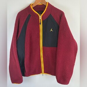 Nike Jordan Essentials Statement Winter Fleece  Full Zip Sweater DV1583 680 Sz L